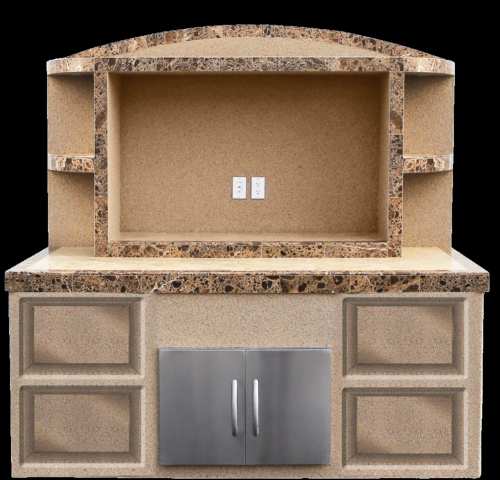 Cal Flame ODC-1 Paradise drawer configuration detail