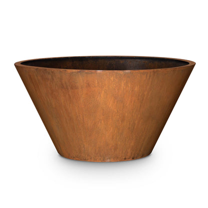 Sierra 20" luxury planter bowl corten steel planter bowl perfect plant staging