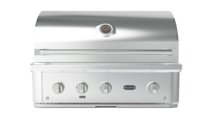 Wildfire Ranch Pro 36-inch built-in propane gas grill with 304 stainless steel construction and three cast stainless steel burners