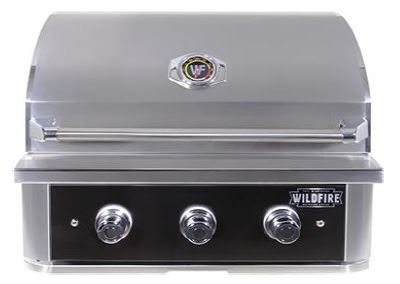 Wildfire Ranch PRO 30" Built-In Grill – Black Stainless