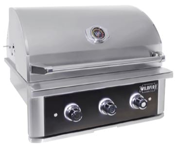 Wildfire Ranch PRO 30" Built-In Grill – Black Stainless
