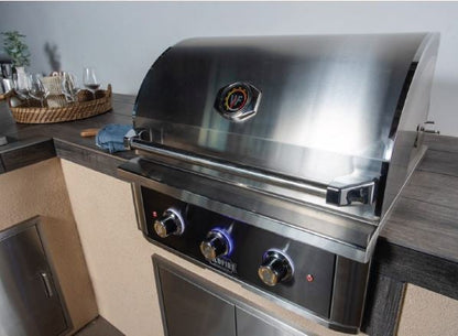 Wildfire Ranch PRO 30" Built-In Grill – Black Stainless