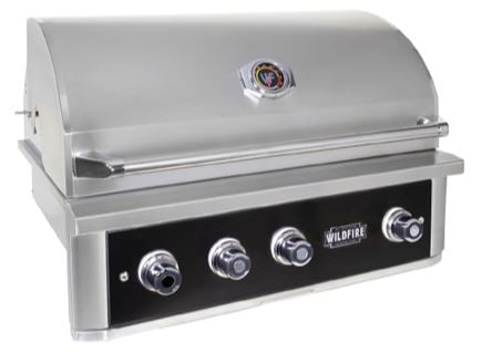 Wildfire Ranch PRO 36" Built-In Grill – Black Stainless
