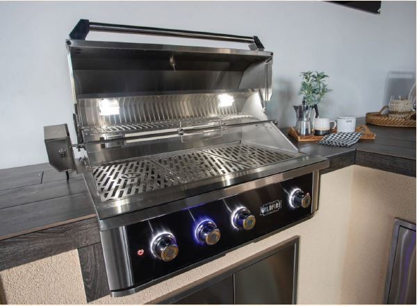 Wildfire Ranch PRO 36" Built-In Grill – Black Stainless