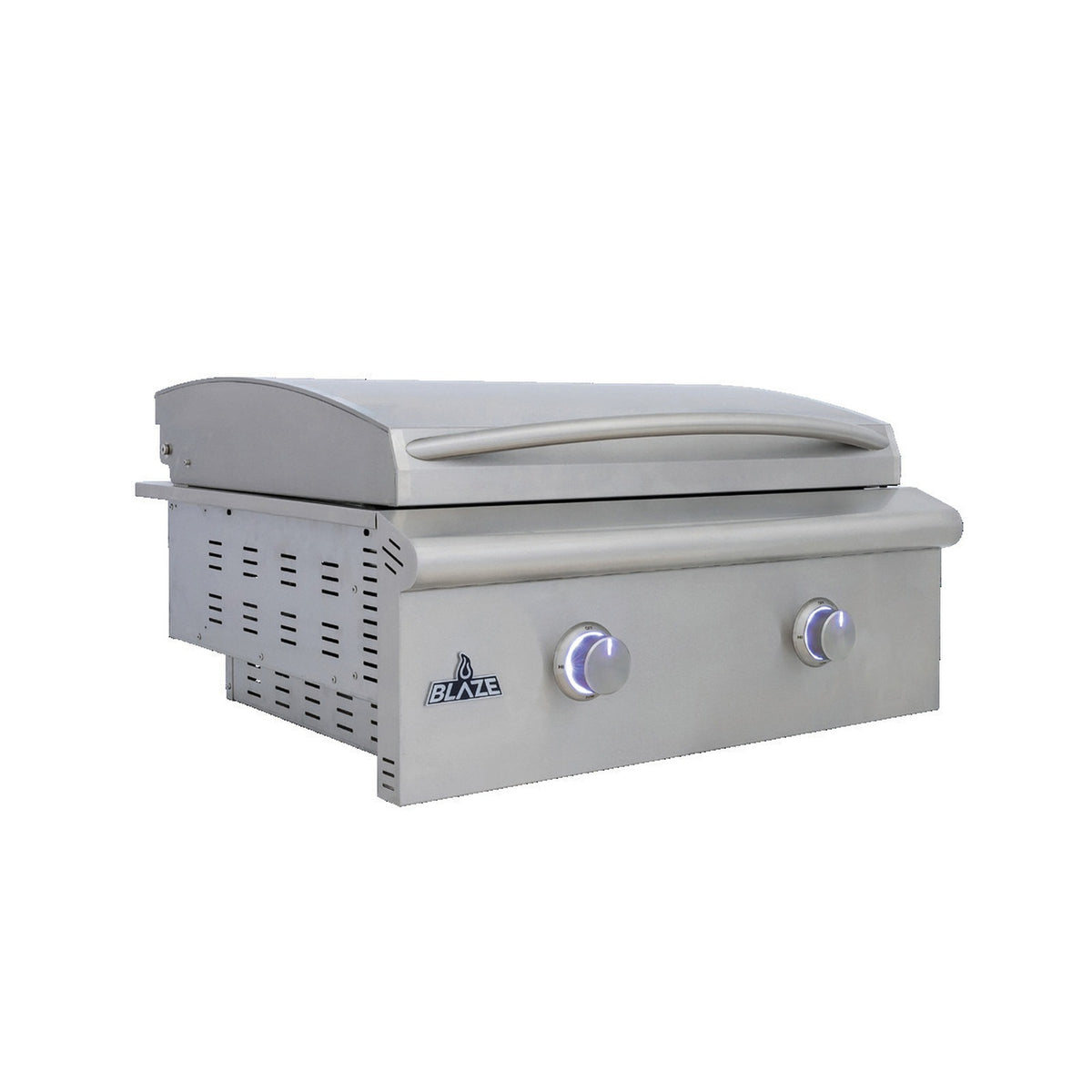 Blaze LTE+ 30-Inch Gas Griddle BLZ-GRIDDLE-LTE3 front angled view