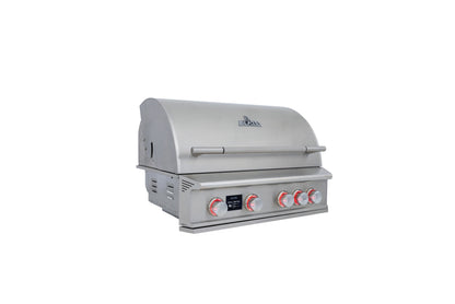 Blaze LTE PRO 32-inch 4-burner built-in gas grill stainless steel front view