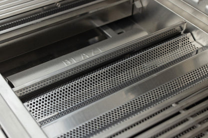 Blaze LTE PRO stainless steel flame tamer and burner detail