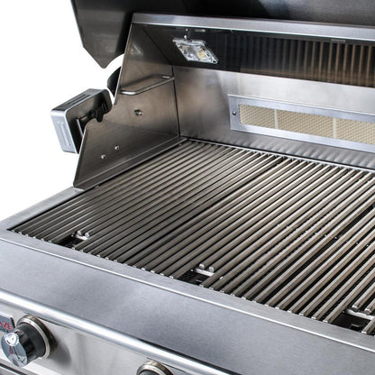 Blaze LUX 44-Inch grill interior with stainless steel cooking grates
