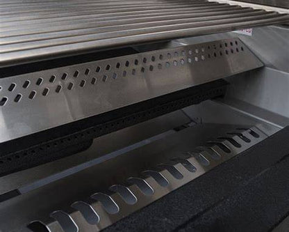 Bull Outlaw grill stainless steel burner and ReliaBull flame tamer system
