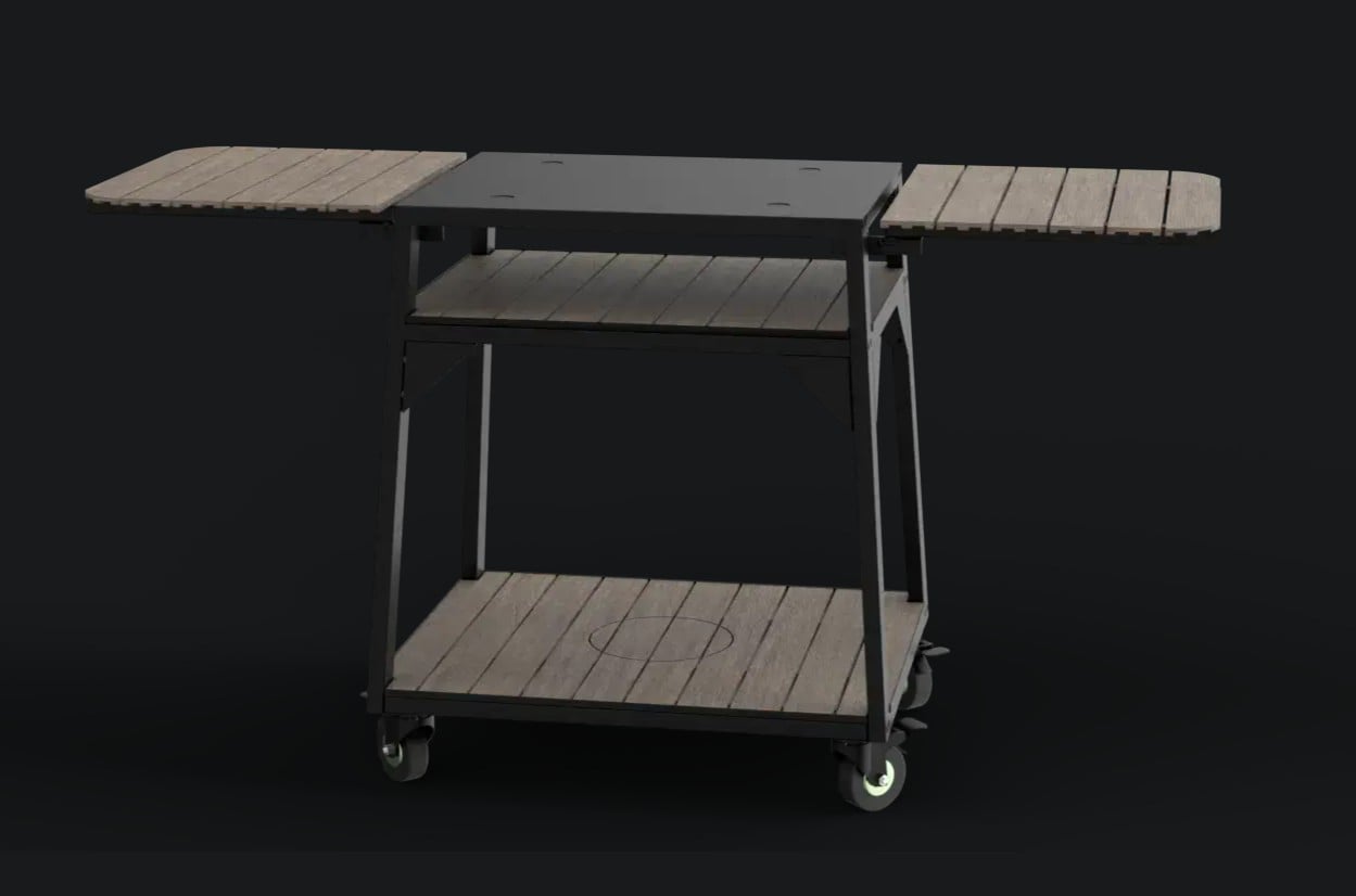 Bull Pizza Oven Cart for Dual Fuel Countertop Pizza Oven