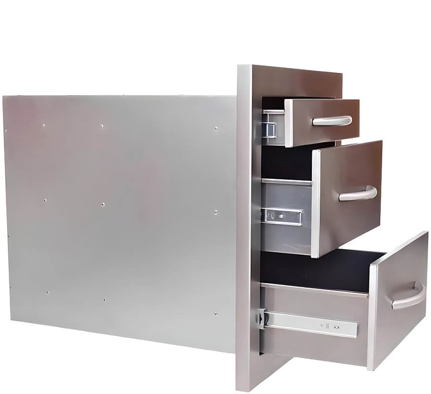 Cal Flame 3-drawer storage wide BBQ08866