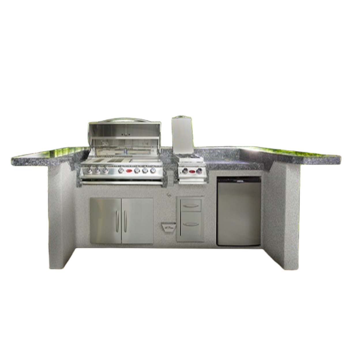 CalFlame La Jolla Q BBQ Island outdoor kitchen