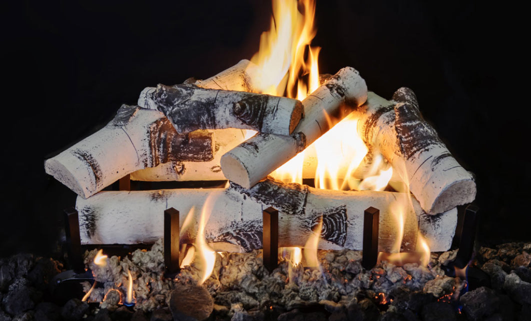 White Birch upgraded fire log 