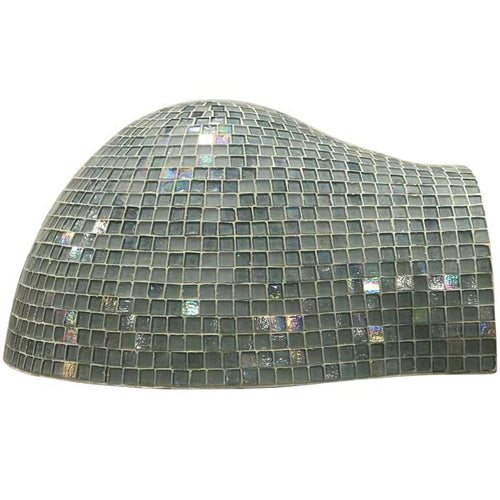 glass mosaic – luxury outdoor pizza oven - Forno Series ceramic pizza oven in  ocean blue 