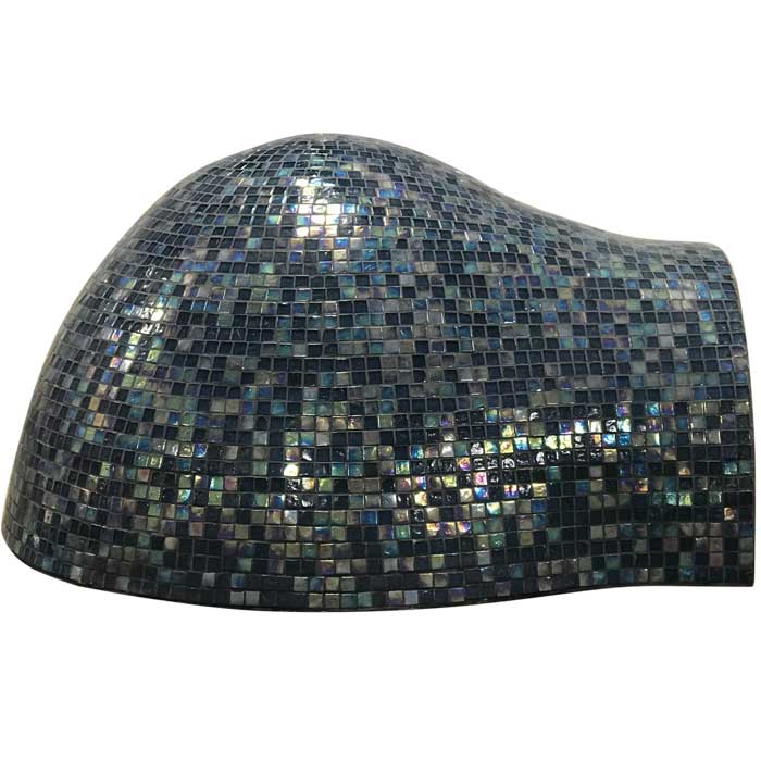 glass mosaic – luxury outdoor pizza oven - Forno Series ceramic pizza oven in  pool blue 