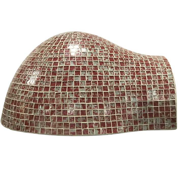 red glass mosaic forna series pizza oven