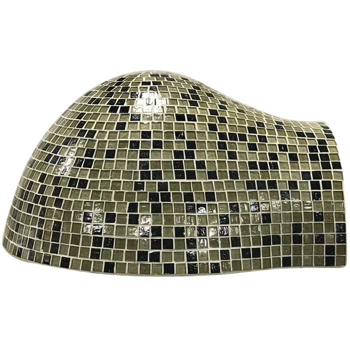  Forno Series ceramic pizza oven in retro mosaic glass