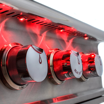 Blaze LUX illuminated red control knobs