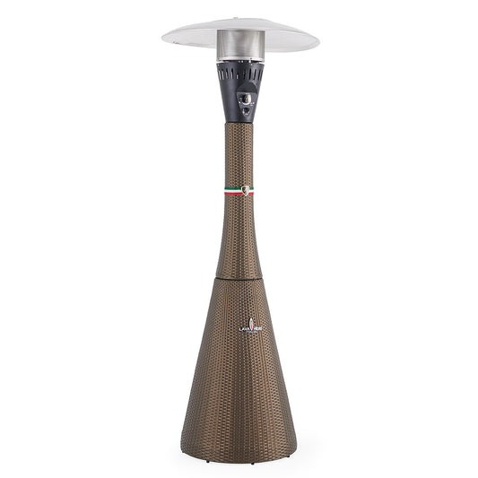 Lava Heat Italia Palermo rattan patio heater in walnut finish