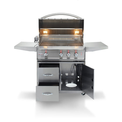 Blaze Professional LUX 34-Inch 3-Burner Grill on freestanding cart
