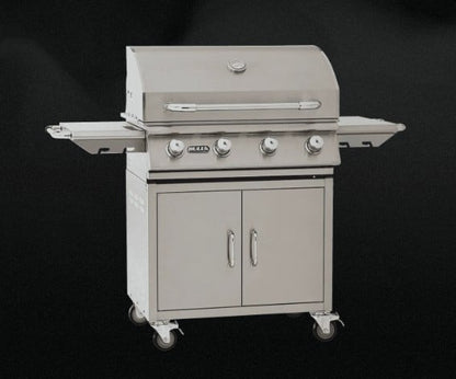 Bull Outlaw 30-inch complete cart LP gas grill in 304 stainless steel