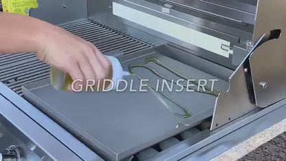 Cooking Breakfast on KoKoMo Grills Griddle Plate Insert – Eggs, Bacon, and Pancakes on Outdoor Grill